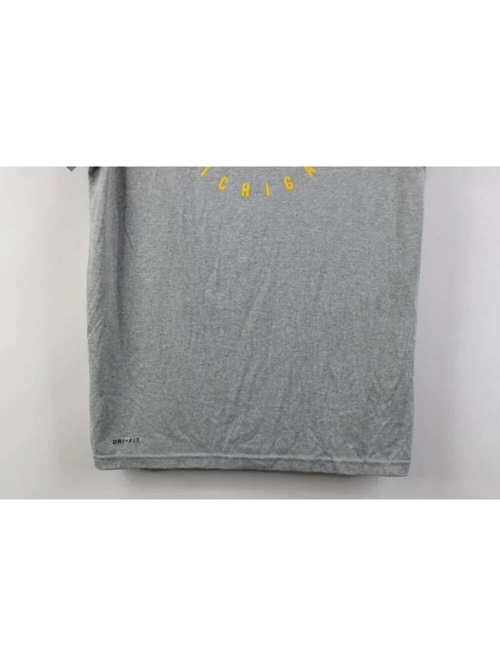 Nike Womens XL Athletic Cut University of Michigan Short Sleeve T-Shirt Gray